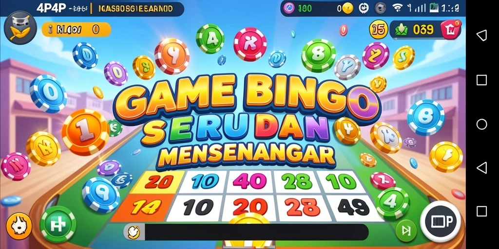 Tampilan gameplay menarik dari aplikasi Bingo 4P4P.