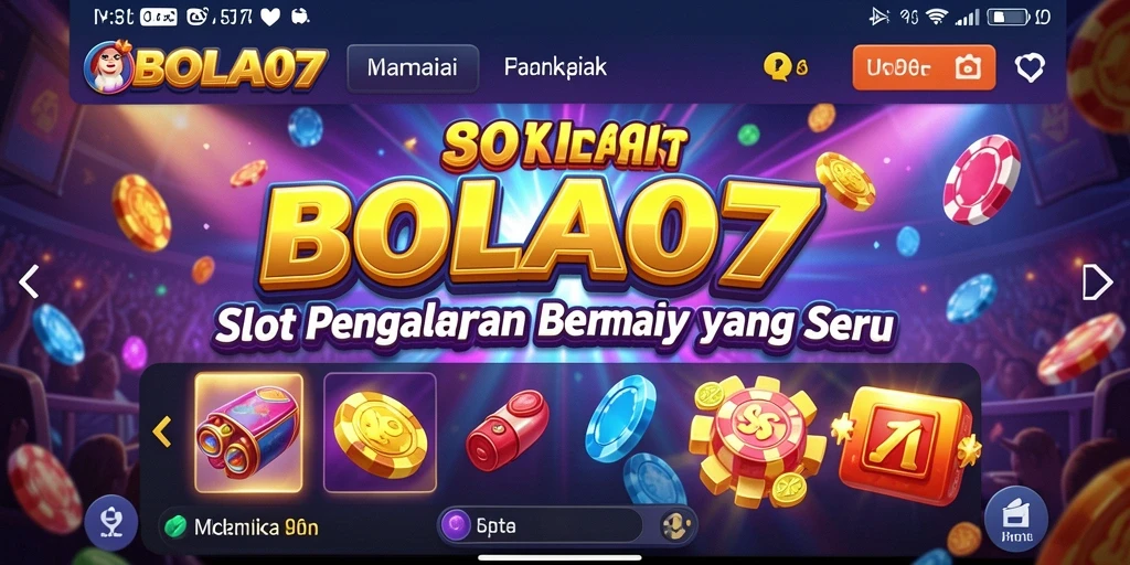 Screenshot gameplay BOLA07 yang menampilkan momen seru saat bermain Slot.