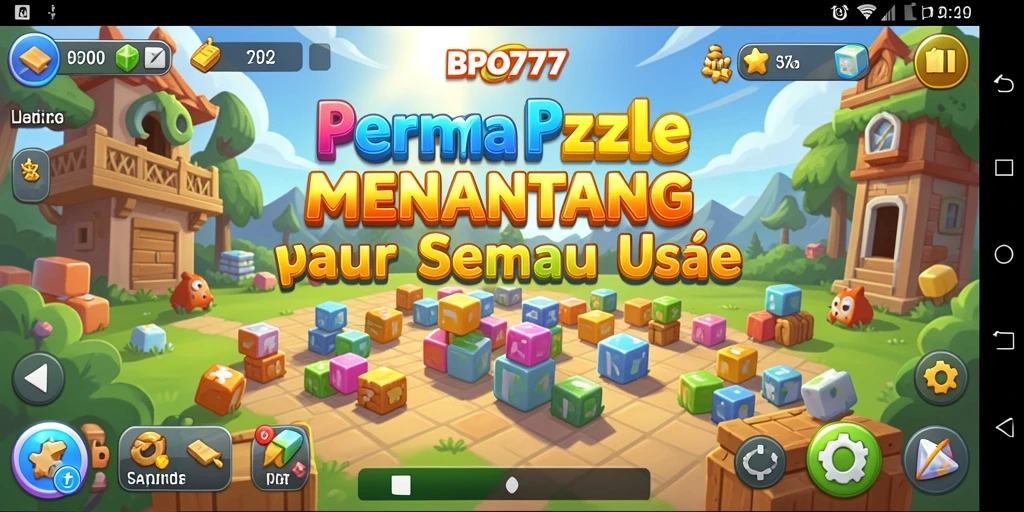 Gameplay menantang dalam BPO777, penuh dengan puzzle menarik.
