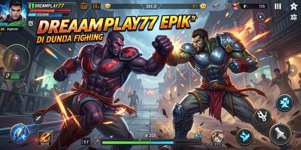 Tampilan gameplay DREAMPLAY77 yang penuh aksi dan pertarungan seru.