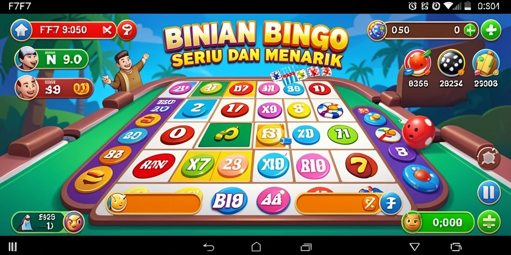 Tampilan gameplay seru dalam permainan Bingo F7F7.