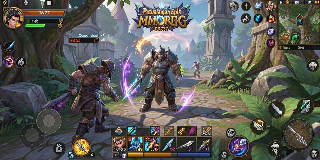Tampak gameplay seru di GN777 saat pemain berinteraksi dalam pertempuran besar.