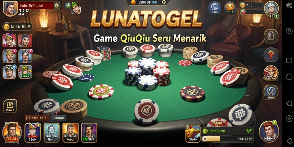 Gameplay seru LUNATOGEL dengan kartu QiuQiu.