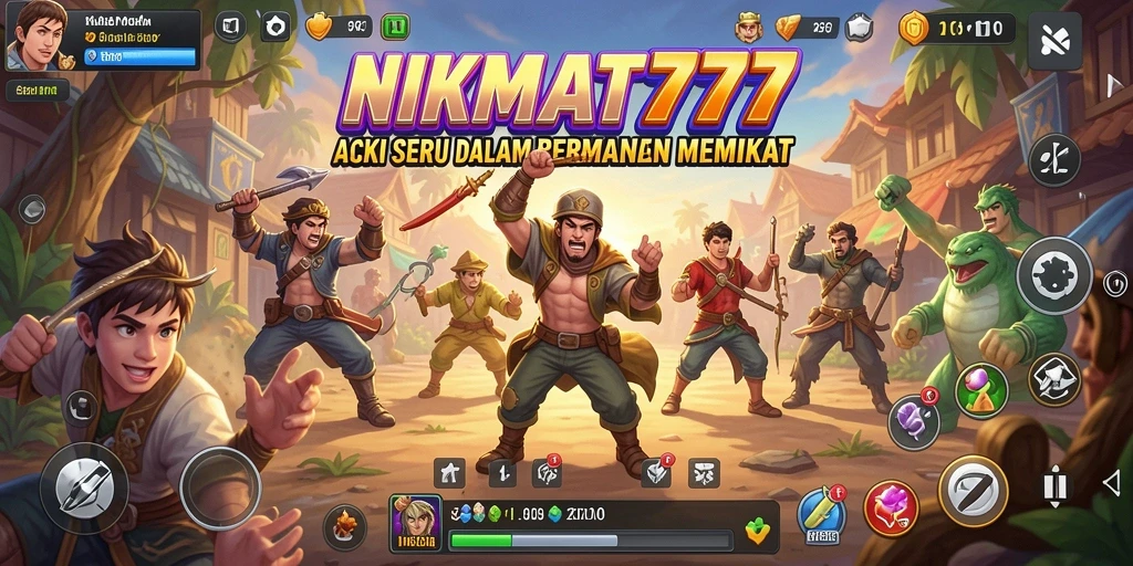 Tampilan gameplay seru dari NIKMAT777 yang penuh aksi dan tantangan.