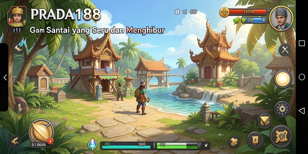Tangkapan layar gameplay PRADA188 dengan desain yang ceria dan menyenangkan.