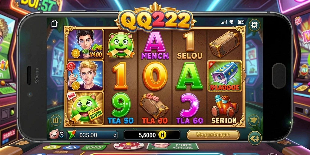 Tampilan menarik dari permainan Slot QQ222 yang mengasyikkan.
