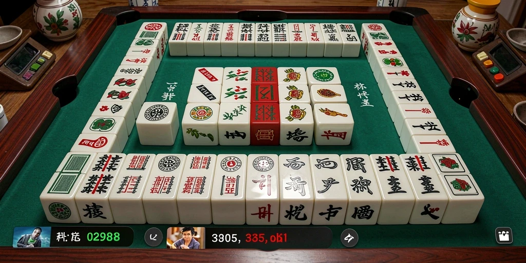 Tampilan screenshot utama RAFA88 menampilkan gameplay Mahjong yang menarik.