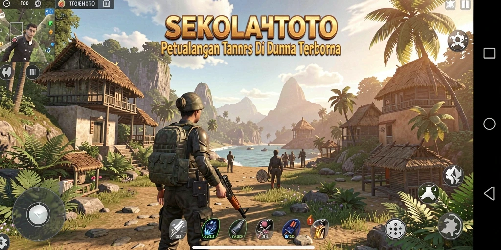 Tangkapan layar menarik dari gameplay Open World SEKOLAHTOTO.