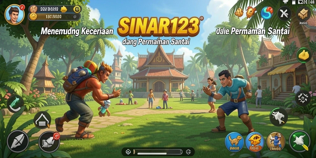 Tampilkan gameplay seru dari SINAR123 di layar lebar.