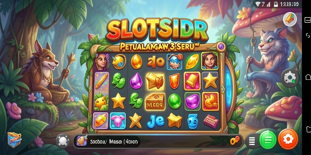 Tampilan gameplay SLOTSIDR yang seru dan penuh warna.