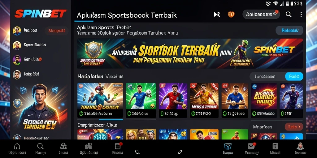 Tangkapan layar <strong>SPINBET</strong> menampilkan antarmuka pengguna yang menarik dan mudah digunakan.