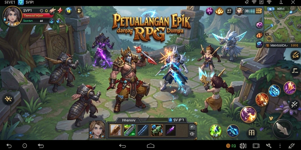 Tampilan gameplay SVIP1 yang menakjubkan dalam aksi petualangan RPG.