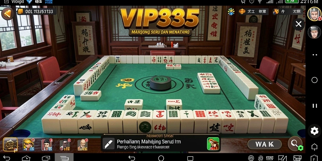 Tampilan menarik dan seru dari gameplay Mahjong di VIP333.