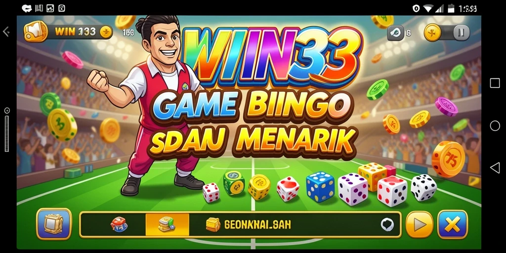 Screenshot gameplay Bingo WIN33 yang seru dan mengasyikkan.
