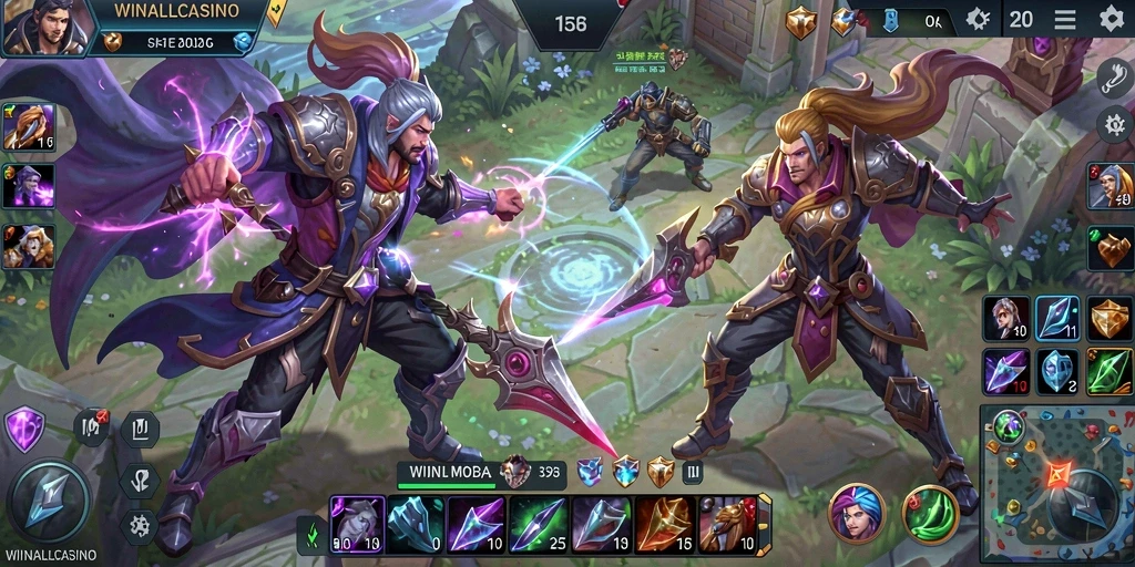 Gameplay seru dan kompetitif WINALLCASINO dalam aksi.